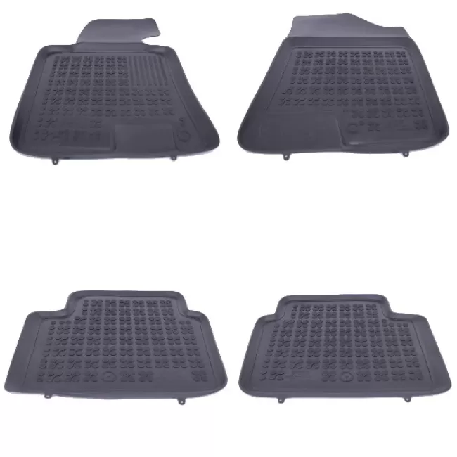 Floor mat Rubber Black HYUNDAI i30 II Hatchback Wagon 2012+, suitable for KIA Cee'd II Hatchback Wagon 2012-2018, ProCee'd 2013-2018