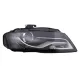 LED DRL Headlights Daytime Running Lights suitable for Audi A4 B8 8K (2009-10.2011) Black