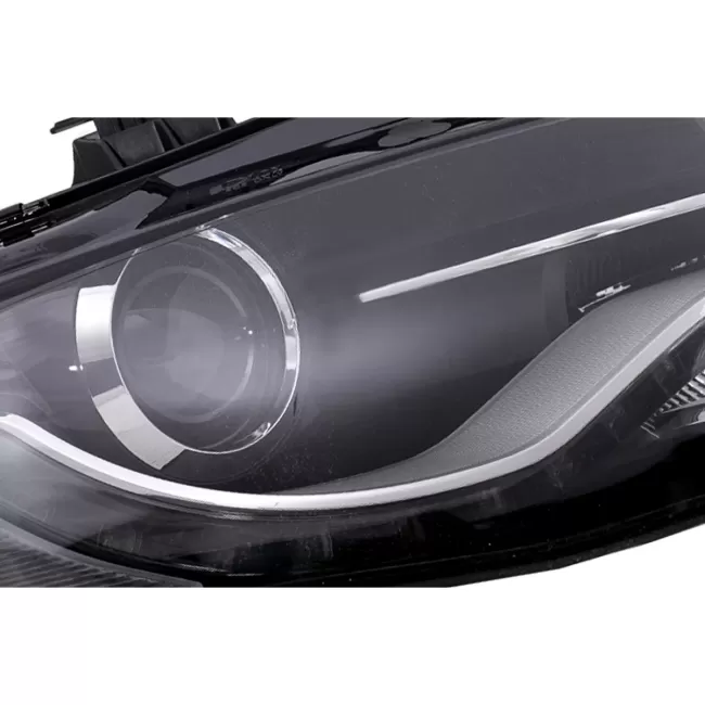 LED DRL Headlights Daytime Running Lights suitable for Audi A4 B8 8K (2009-10.2011) Black