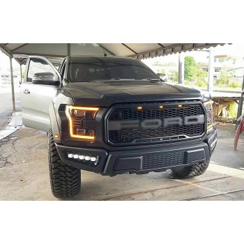 Complete Facelift Conversion Body Kit Assembly suitable for Ford Ranger (2015-2021) to 2017 F150 Raptor