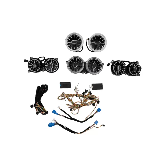 AC Vent Grilles SET Front and Rear Side 64 colors suitable for Mercedes S-Class W222 (2013-2020)