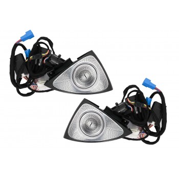 Front Door LED 3D Rotary Tweeters 64 colors suitable for Mercedes E-Class W213 S213 C238 (2016-2019)