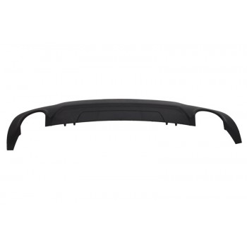 Rear Bumper Twin Single Outlet Diffuser suitable for MERCEDES C-Class W204 (2011-2014) C350 Style Sport Line