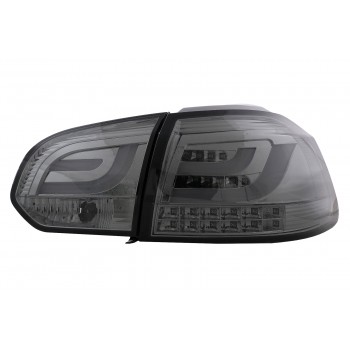 LED Bar Taillights suitable for VW Golf 6 VI (2008-2013) Smoke
