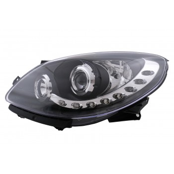 LED DRL Headlights suitable for Renault TWINGO (2007-2011) Black