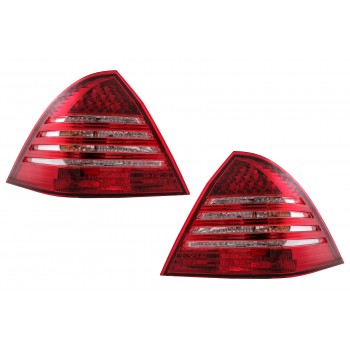 LED Taillights suitable for Mercedes C-Class W203 Sedan (2000-2004) Red Clear
