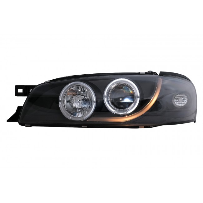 Angel Eyes Headlights suitable for Subaru Impreza I GM, GC, GF (05.1993-2000) Black