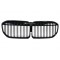Central Kidney Grille suitable for BMW 7 Series G11 G12 LCI (2020-up) Double Stripe M Design Piano Black