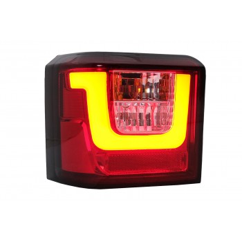 LED Bar Taillights suitable for VW T4 Transporter Caravelle Multivan (1990-2003) Red Clear