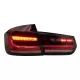 FULL LED BAR Taillights suitable for BMW 3 Series F30 Pre LCI & LCI (2011-2019) Red Clear with Dynamic Sequential Turning Light