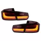 FULL LED BAR Taillights suitable for BMW 3 Series F30 Pre LCI & LCI (2011-2019) Red Clear with Dynamic Sequential Turning Light