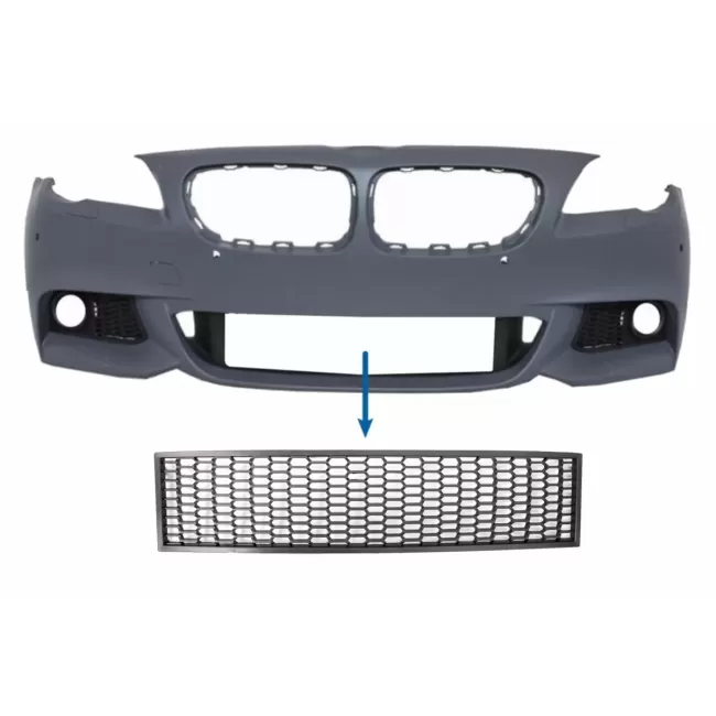 Front Bumper Central Lower Grille suitable for BMW 5 Series F10 F11 M-Tech (2009-2017)