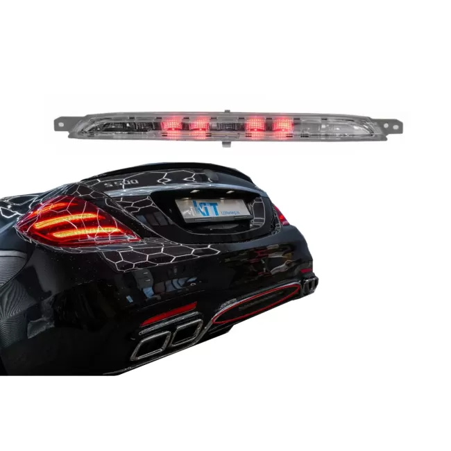 Rear Bumper Diffuser Fog Light LED Red suitable for Mercedes S-Class W222 (2013-2020)