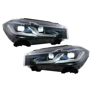 LED Headlights suitable for BMW X5 F15 (2013-2018) Conversion from HID to LED Black