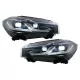 LED Headlights suitable for BMW X5 F15 (2013-2018) Conversion from HID to LED Black