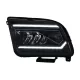 LED Headlights suitable for Ford Mustang V Pre-Facelift (2005-2009) Black Dynamic Sequential Turning Lights