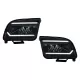 LED Headlights suitable for Ford Mustang V Pre-Facelift (2005-2009) Black Dynamic Sequential Turning Lights