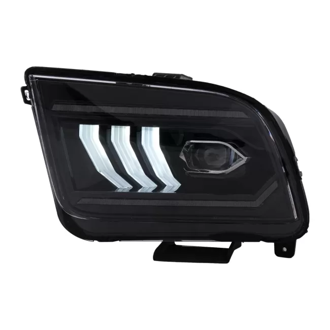 LED Headlights suitable for Ford Mustang V Pre-Facelift (2005-2009) Black Dynamic Sequential Turning Lights