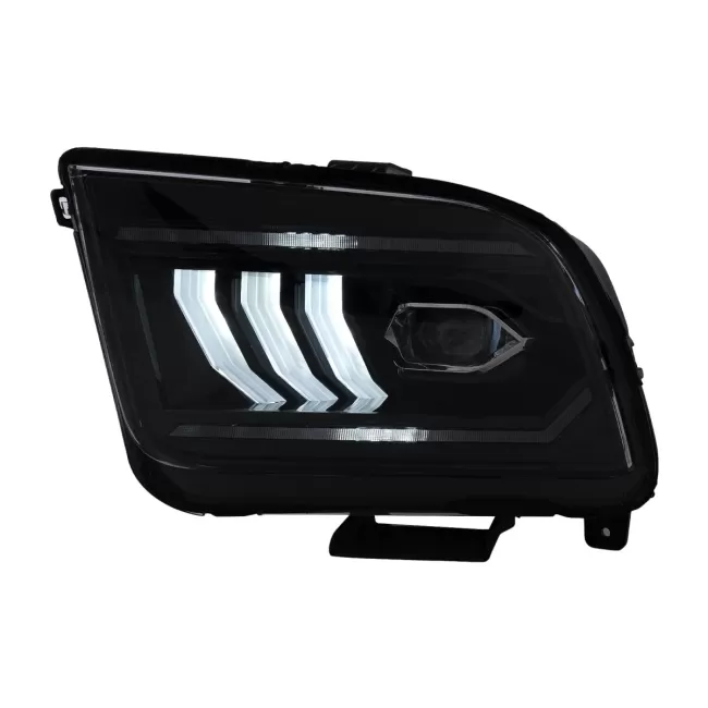 LED Headlights suitable for Ford Mustang V Pre-Facelift (2005-2009) Black Dynamic Sequential Turning Lights
