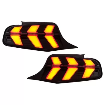 LED Taillights suitable for Ford Mustang V Pre-Facelift (2010-2012) Smoke 7 Modes with Dynamic Sequential Turning Lights