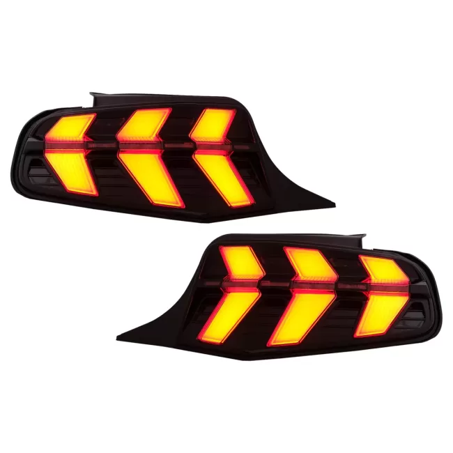 LED Taillights suitable for Ford Mustang V Pre-Facelift (2010-2012) Smoke 7 Modes with Dynamic Sequential Turning Lights