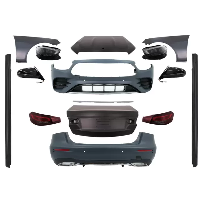 Body Kit suitable for Mercedes E-Class W212 (2009-2012) Conversion to W213 E63 Design