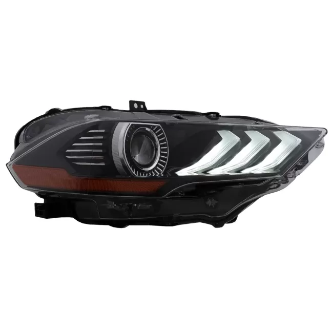 LED Headlights suitable for Ford Mustang VI Facelift (2018-2022) Black Dynamic Turning Lights RGB DRL