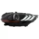 LED Headlights suitable for Ford Mustang VI Facelift (2018-2022) Black Dynamic Turning Lights RGB DRL