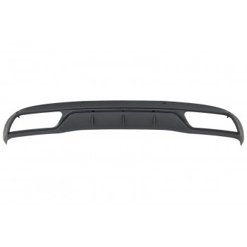 Rear Bumper Diffuser suitable for Mercedes C-Class W205 S205 (2014-2018) C63 Look Shadow Black only for Standard Bumper