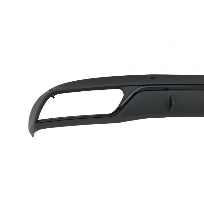 Rear Bumper Diffuser suitable for Mercedes C-Class W205 S205 (2014-2018) C63 Look Shadow Black only for Standard Bumper