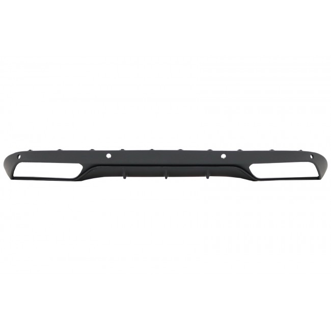 Rear Bumper Diffuser suitable for Mercedes C-Class W205 S205 (2014-2018) C63 Look Shadow Black only for Standard Bumper