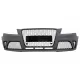 Front Bumper with Rear Bumper Valance Diffuserand Exhaust Tips suitable for Audi A4 B8 Pre-Facelift (2008-2011) RS4 Design