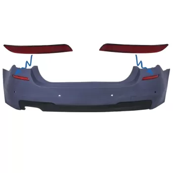 Rear Bumper Reflector suitable for BMW 5 Series F10 (2011-up) M-tech Design