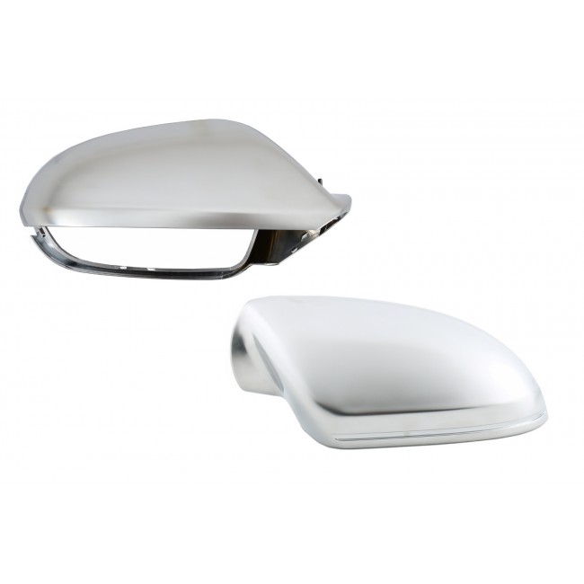Complete Housing Mirror Covers suitable for Audi A6 4G C7 (2011-2018) Limousine Avant Extinction Aluminium RS6 Design