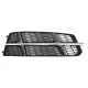 Bumper Lower Grille Covers Side Grilles suitable for Audi A6 C7 4G S-Line Facelift (2015-2018) Black Chrome