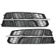 Bumper Lower Grille Covers Side Grilles suitable for Audi A6 C7 4G S-Line Facelift (2015-2018) Black Chrome