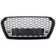 Badgeless Front Grille suitable for Audi A4 B9 8W (2016-2018) Sedan Avant RS Design Piano Black