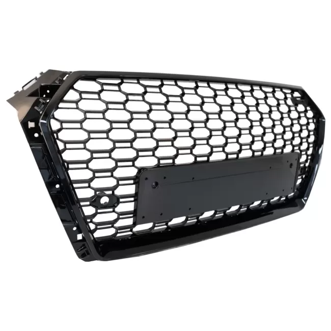 Badgeless Front Grille suitable for Audi A4 B9 8W (2016-2018) Sedan Avant RS Design Piano Black