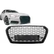 Badgeless Front Grille suitable for Audi A4 B9 8W (2016-2018) Sedan Avant RS Design Piano Black