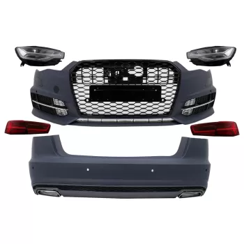 Complete Body Kit suitable for Audi A6 C7 4G Sedan (2011-2017) Conversion to 2018 Design