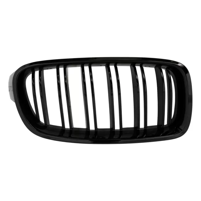 Central Kidney Grilles suitable for BMW 3 Series F30 F31 (2011-2019) Double Stripe M Design Piano Black