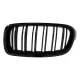 Central Kidney Grilles suitable for BMW 3 Series F30 F31 (2011-2019) Double Stripe M Design Piano Black