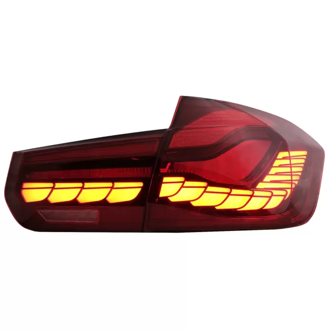 OLED Taillights Conversion to M4 Design suitable for BMW 3 Series F30 Pre LCI & LCI (2011-2019) F35 F80 Red Clear with Dynamic Sequential Turning Light