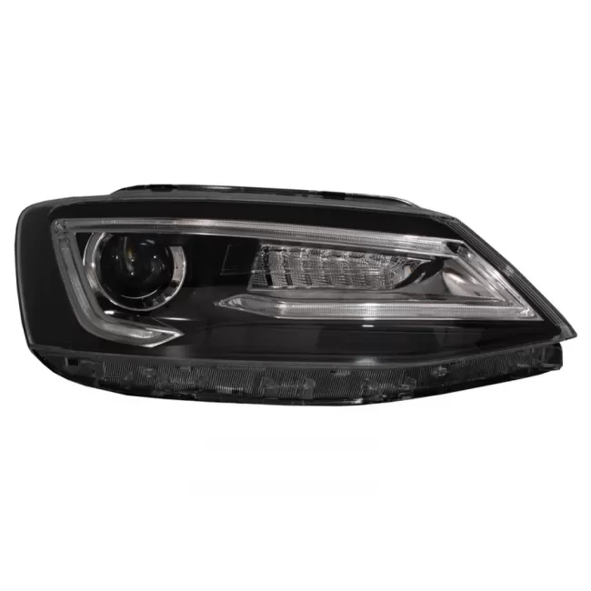 Headlights LED DRL suitable for VW Jetta Mk6 VI (2011-2017) Bi-Xenon Design Dynamic Flowing Signals Demon Look
