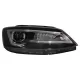 Headlights LED DRL suitable for VW Jetta Mk6 VI (2011-2017) Bi-Xenon Design Dynamic Flowing Signals Demon Look