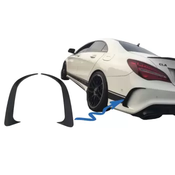 Rear Bumper Splitters Fins Side Vent Canards suitable for Mercedes CLA W117 C117 X117 (2013-2018) CLA45 Design