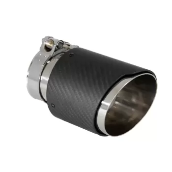 Universal Exhaust Muffler Tip Carbon Fiber Matte Finish Inlet 6cm/2.36inch
