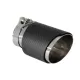 Universal Exhaust Muffler Tip Carbon Fiber Matte Finish Inlet 6cm/2.36inch