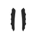 Front Bumper Flaps Side Fins Flacs suitable for Mercedes A Class W177 V177 (04.2018-2022) A35 Design Black Edition
