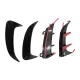 Rear Bumper Flaps Flics Side Fins suitable for Mercedes A Class W177 (04.2018-up) Hatchback A35 Design Black Edition